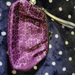 Coach kisslock wristlet